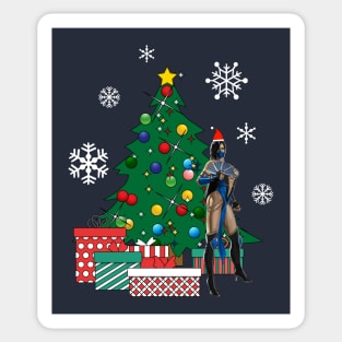 Kitana Around The Christmas Tree Mortal Kombat Sticker